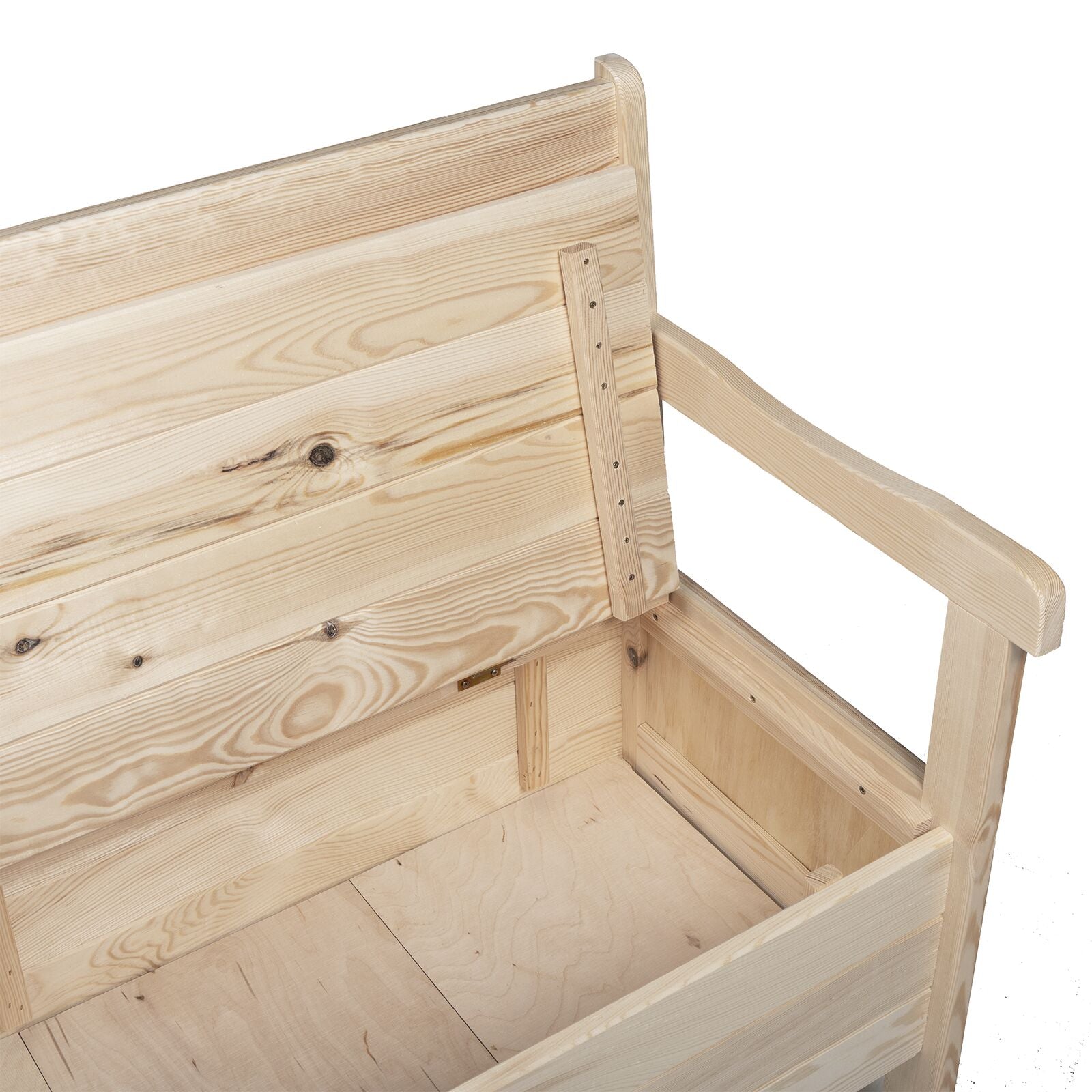 Utendørsbenk 119x76x44 cm Massivt Furutre