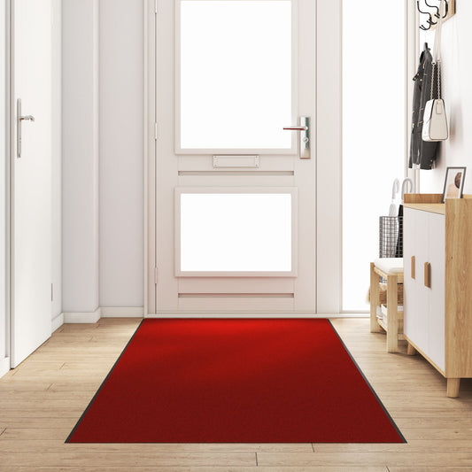 Dørmatte Vaskbar Rød 120x350 cm