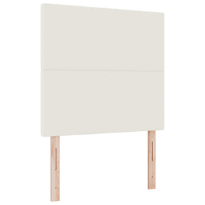 Sengegavl Enkel Design Krem 80 cm Cordfløyel