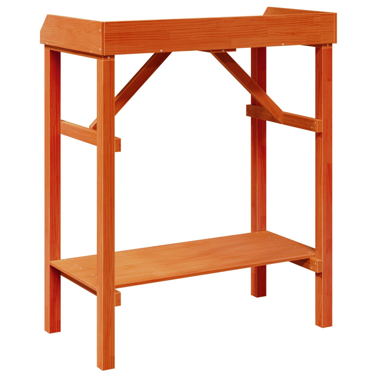 Hagepottebord Akasie 75x40x90 cm Massivt Tre Furu