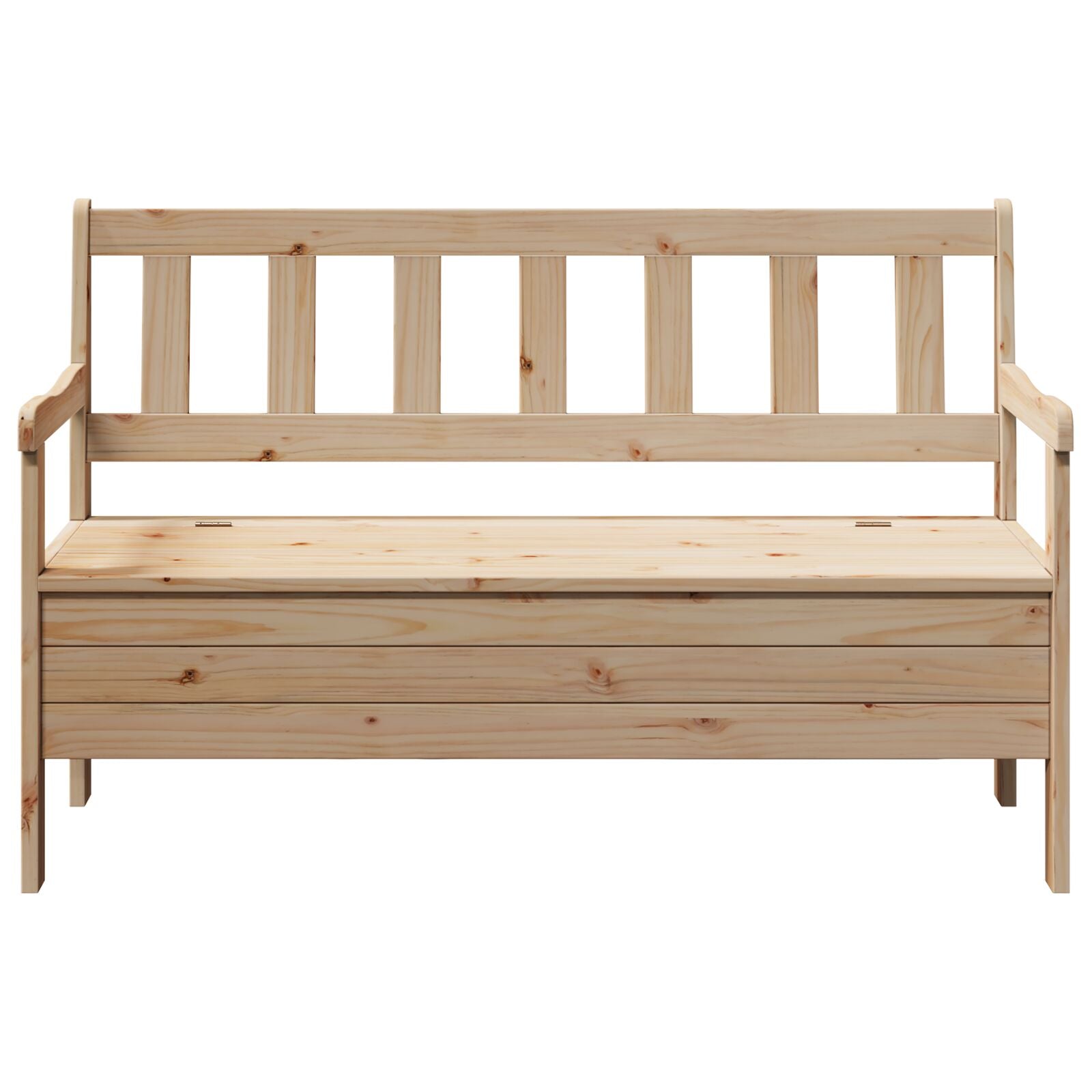 Utendørsbenk 119x76x44 cm Massivt Furutre