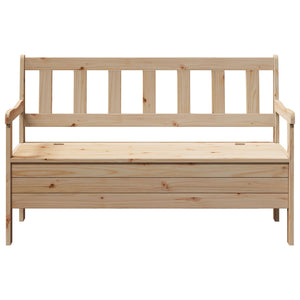 Utendørsbenk 119x76x44 cm Massivt Furutre