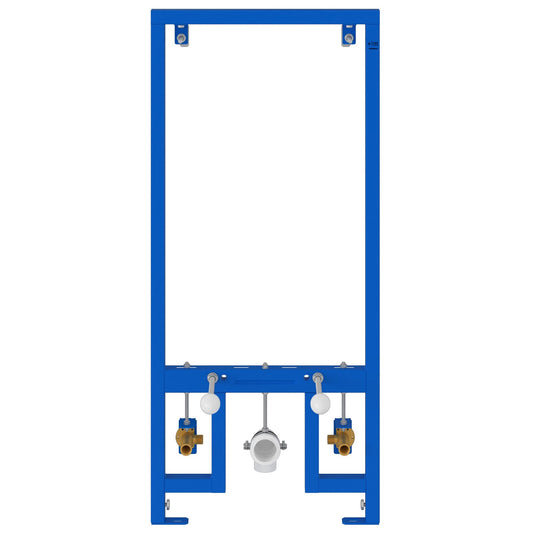 Bathroom Accessories Assembly Blue Metal, Plastic 50 x 17.5 x 136 cm