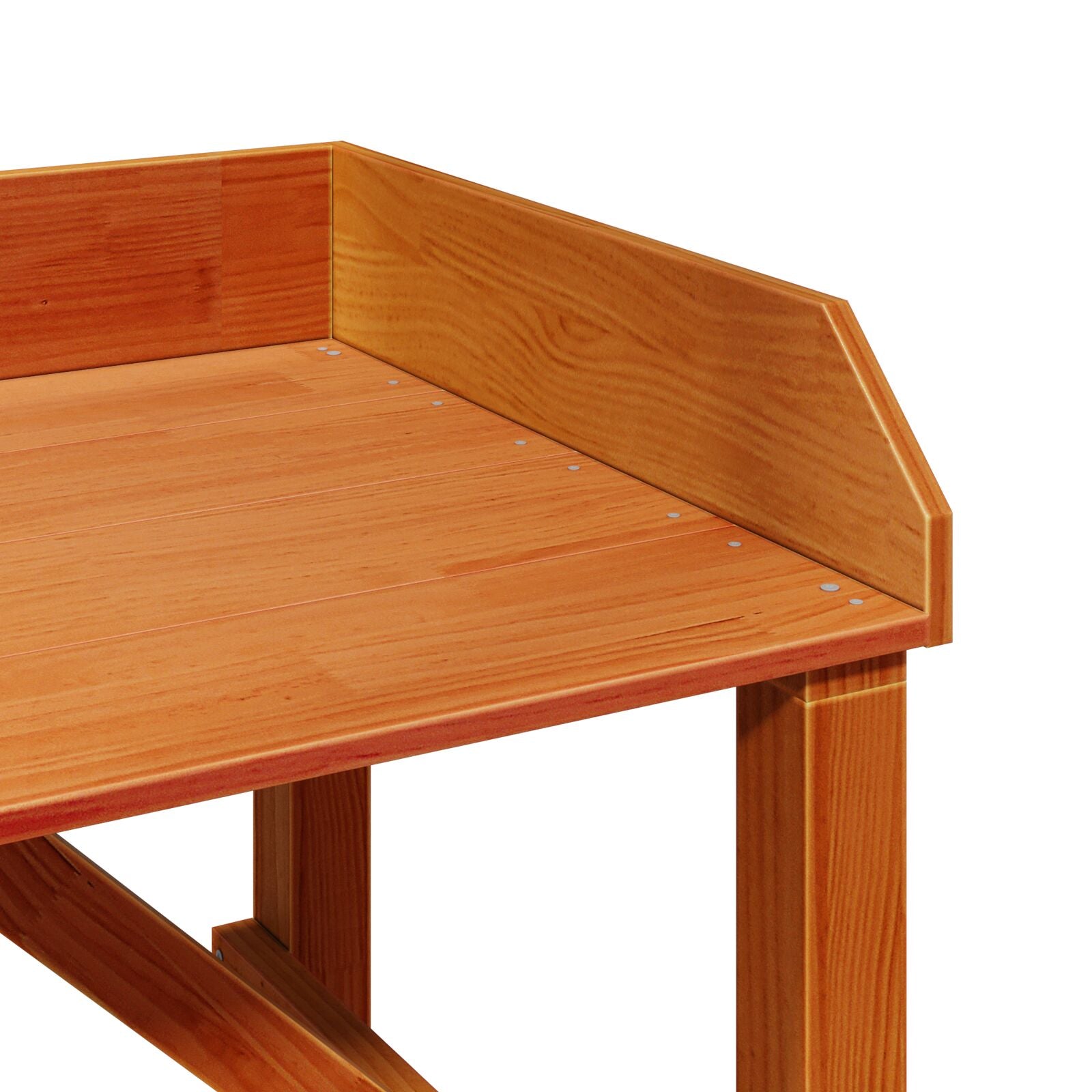Hagepottebord Akasie 75x40x90 cm Massivt Tre Furu
