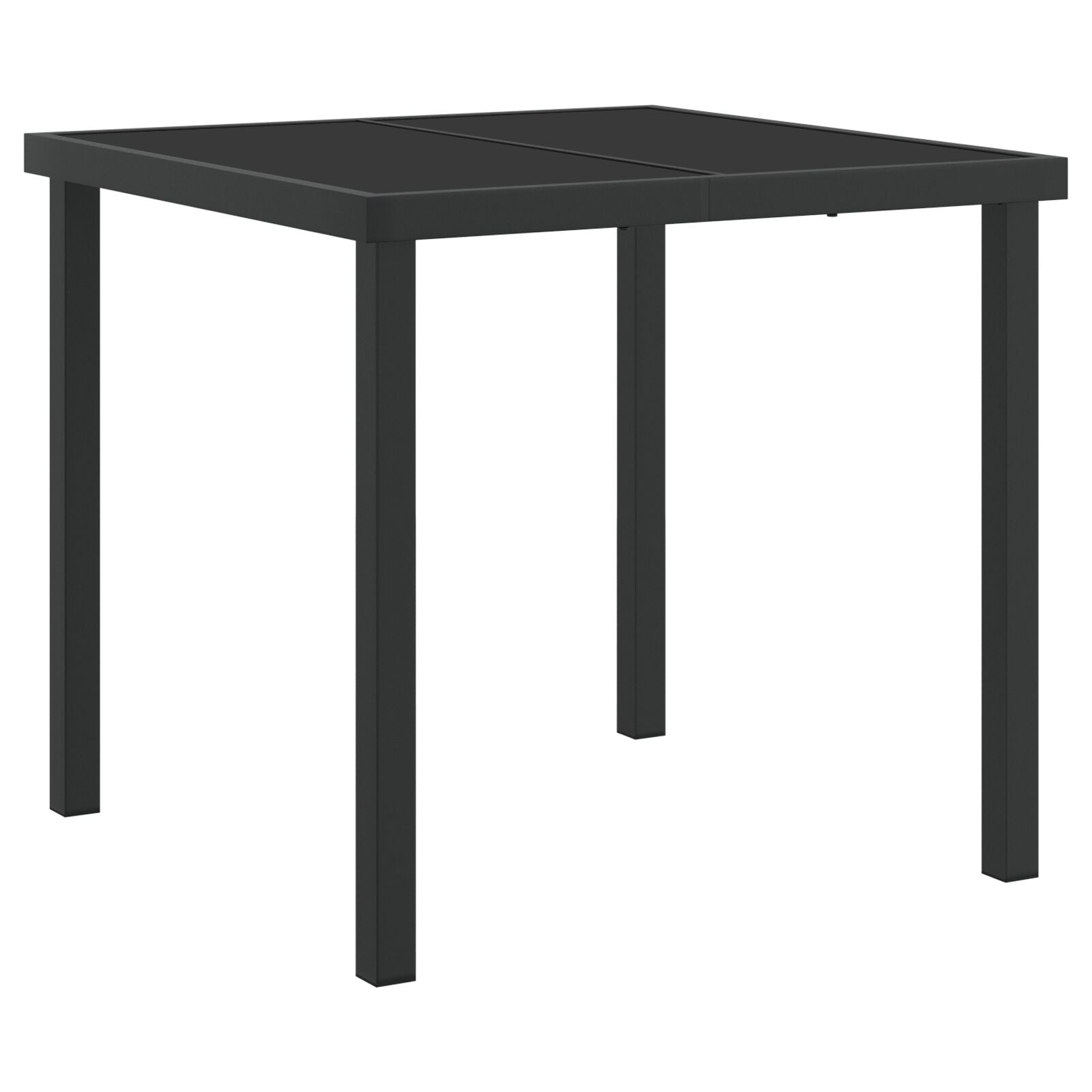 5-delt hagemøbelset Black Poly Rattan