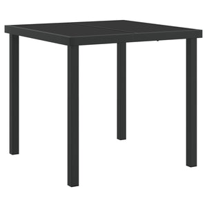 5-delt hagemøbelset Black Poly Rattan