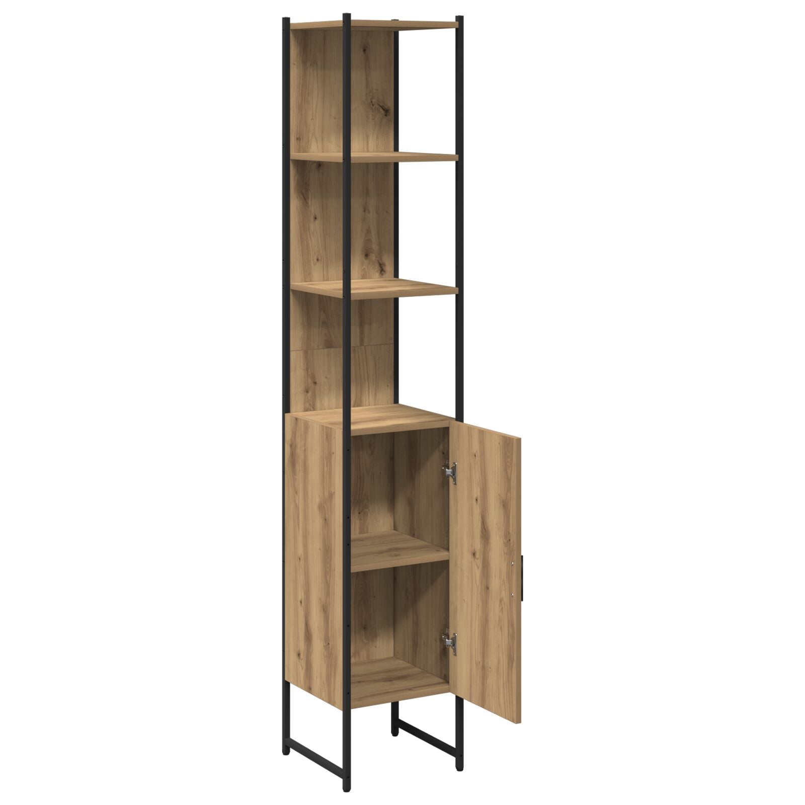 Baderomskap i Artisan Eik 33x33x185,5 cm Konstruert Tre
