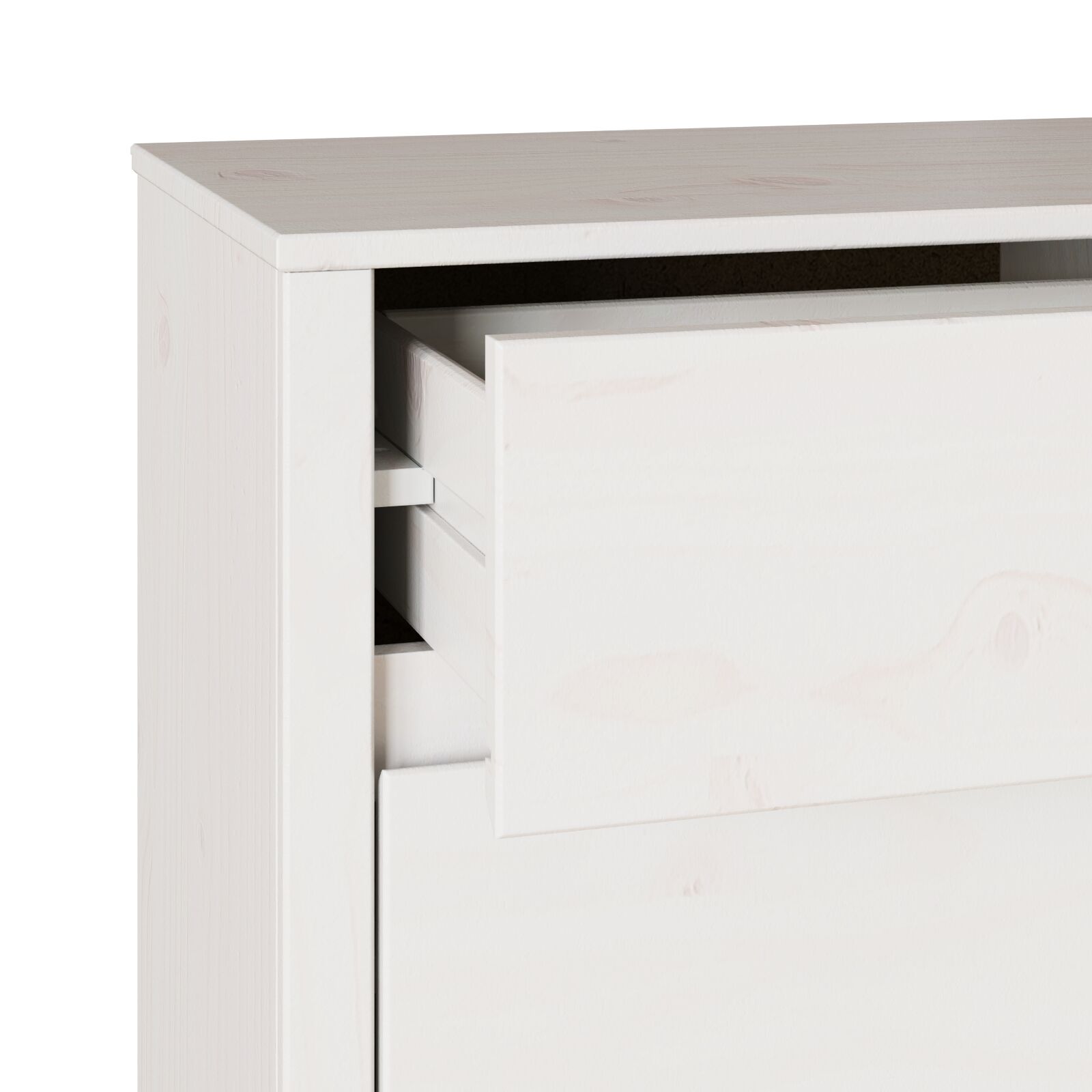 Kommode ""DRAMMEN"" Hvit 111x43x73,5 cm Solid Tre Furu