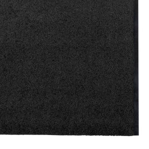 Dørmatte, Vaskbar, Svart, 120x400 cm