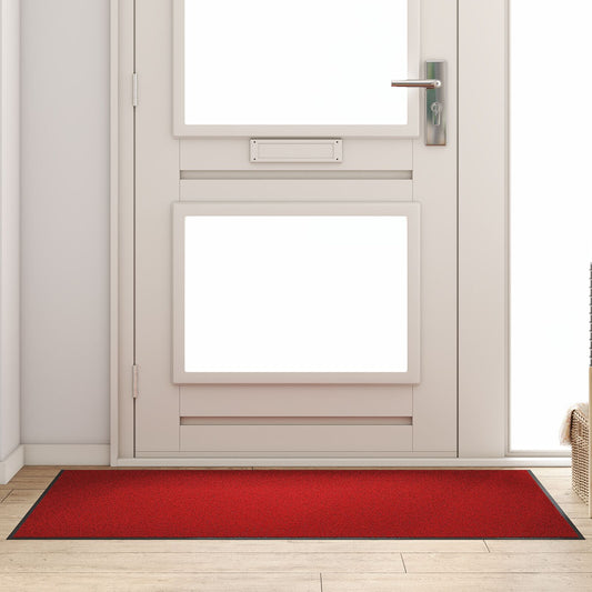 Dørmatte Rektangulær Rød 90x150 cm