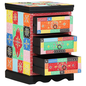 Skuffeskap Flerfarget 40x40x60 cm Solid Mangotre