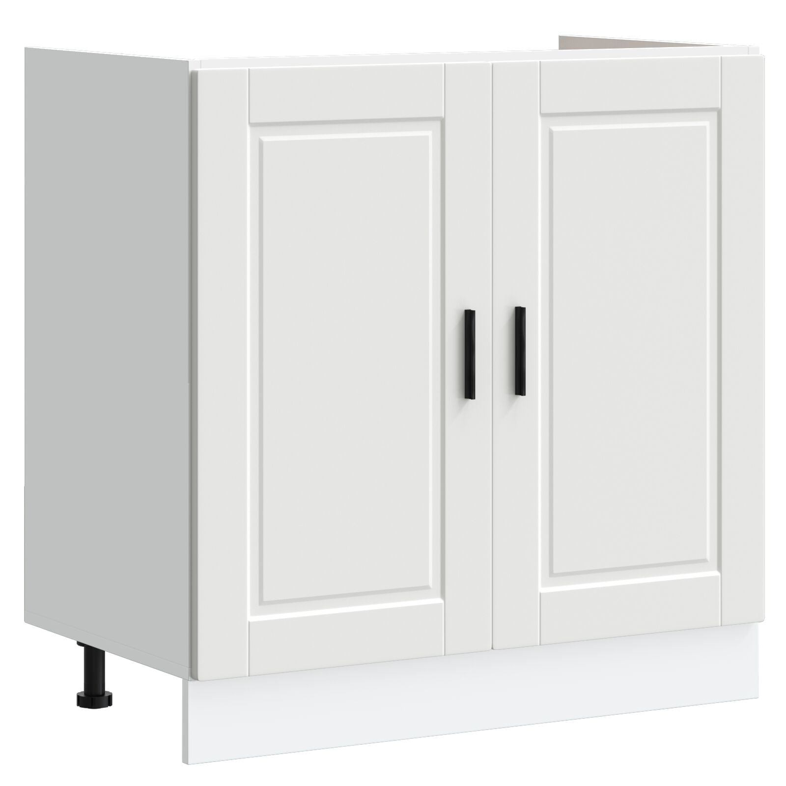 Base cabinet ""Porto"" with sink - White 80x46x84.5 cm - Made of wood