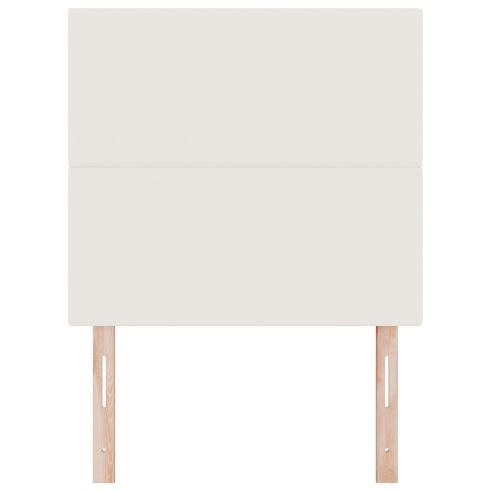 Sengegavl Enkel Design Krem 80 cm Cordfløyel