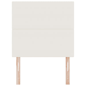 Sengegavl Enkel Design Krem 80 cm Cordfløyel