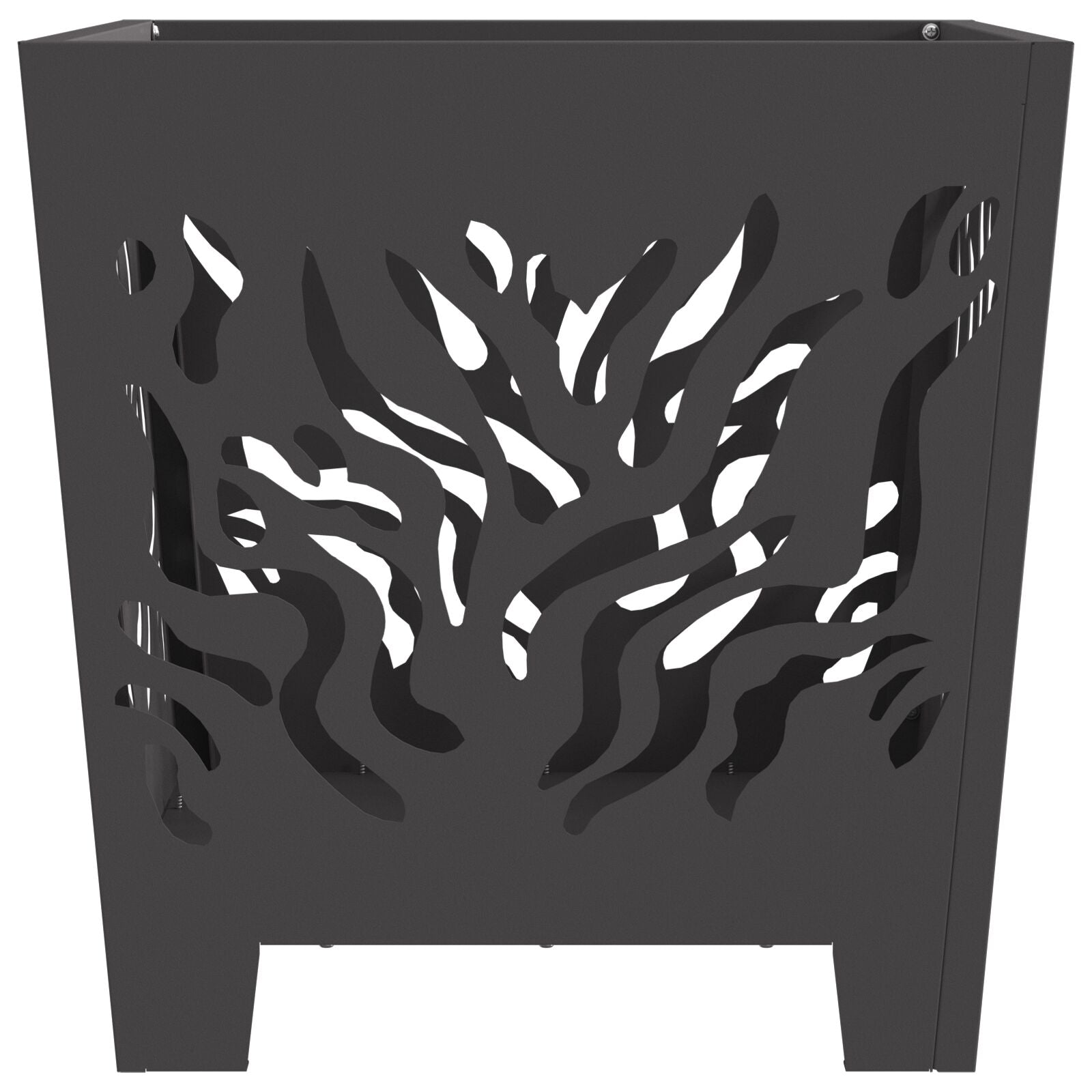 Peisfyring Square Svart 40x40x40 cm Stål