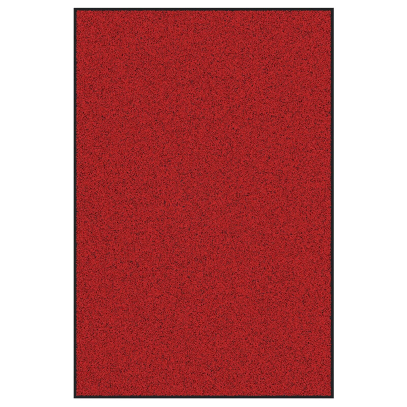 Rød rektangulær dørmatte 120x180 cm