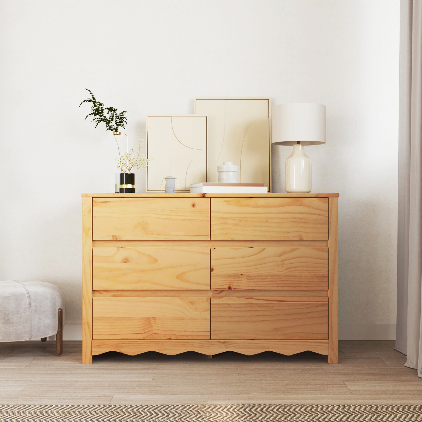 Kommode ""DRAMMEN"" 111x43x73,5 cm Massivt Furutre