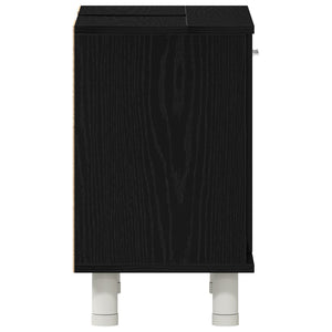 Badskap Svart Eik 60x32x54 cm Konstruert Tre