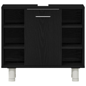 Badskap Svart Eik 60x32x54 cm Konstruert Tre