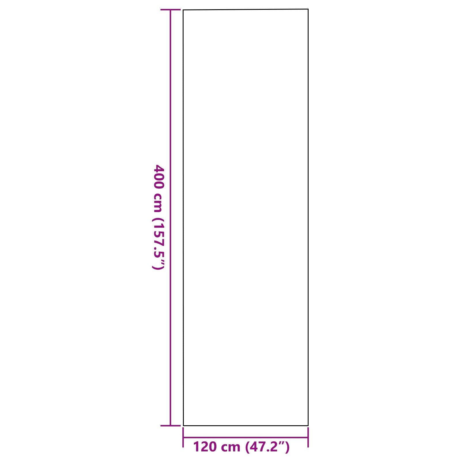 Rektangulær Dørmatte Brun 120x400 cm
