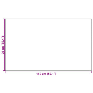 Dørmatte Rektangulær Rød 90x150 cm