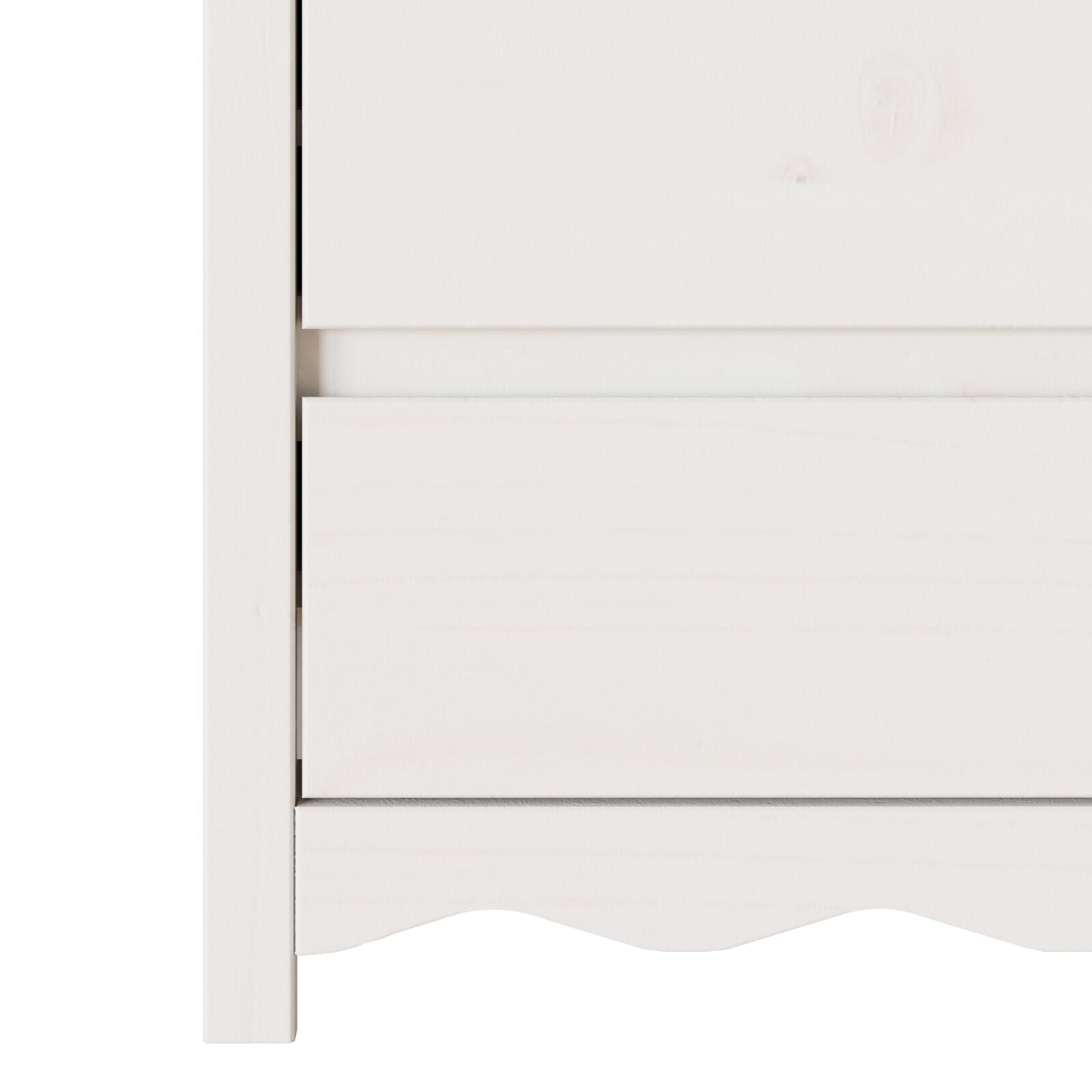 Kommode ""DRAMMEN"" Hvit 76,5x40x91 cm Massiv Furu