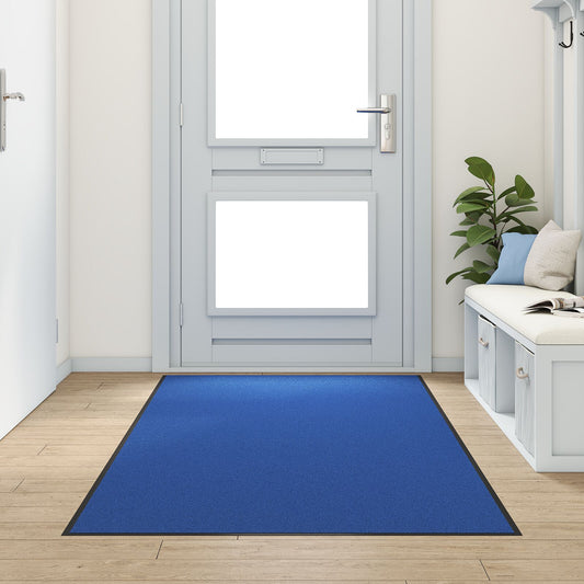 Dørmatte som kan vaskes, Blå 120x250 cm