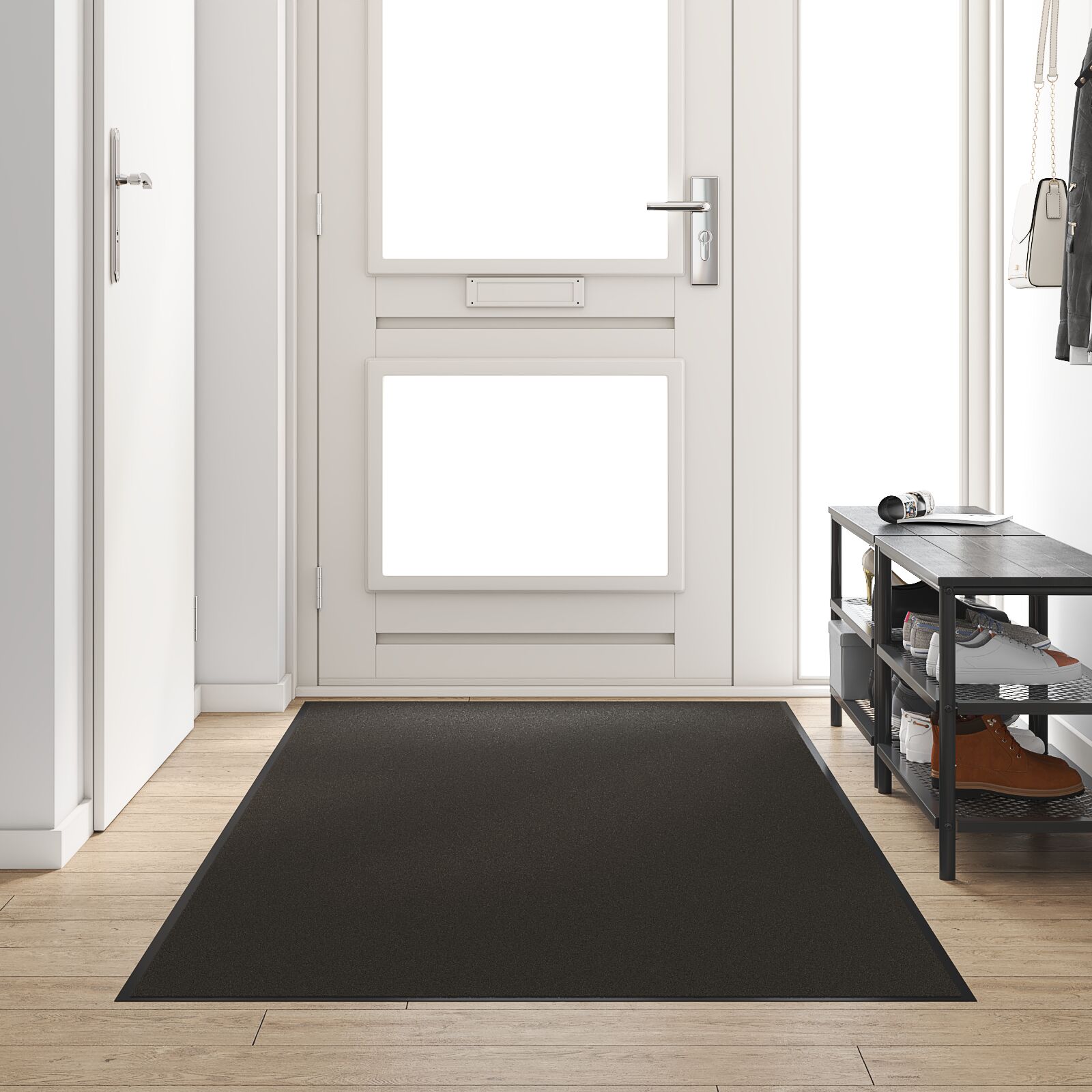 Dørmatte Rektangulær Svart 120x300 cm