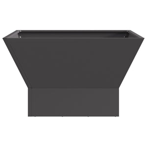 Ildplass Firkantet Svart 60x60x35 cm Stål
