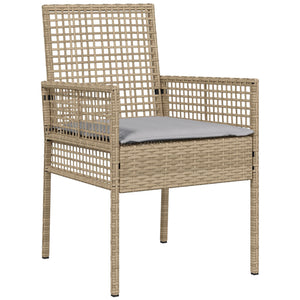 5-delt hage spisebord Beige Poly rotting