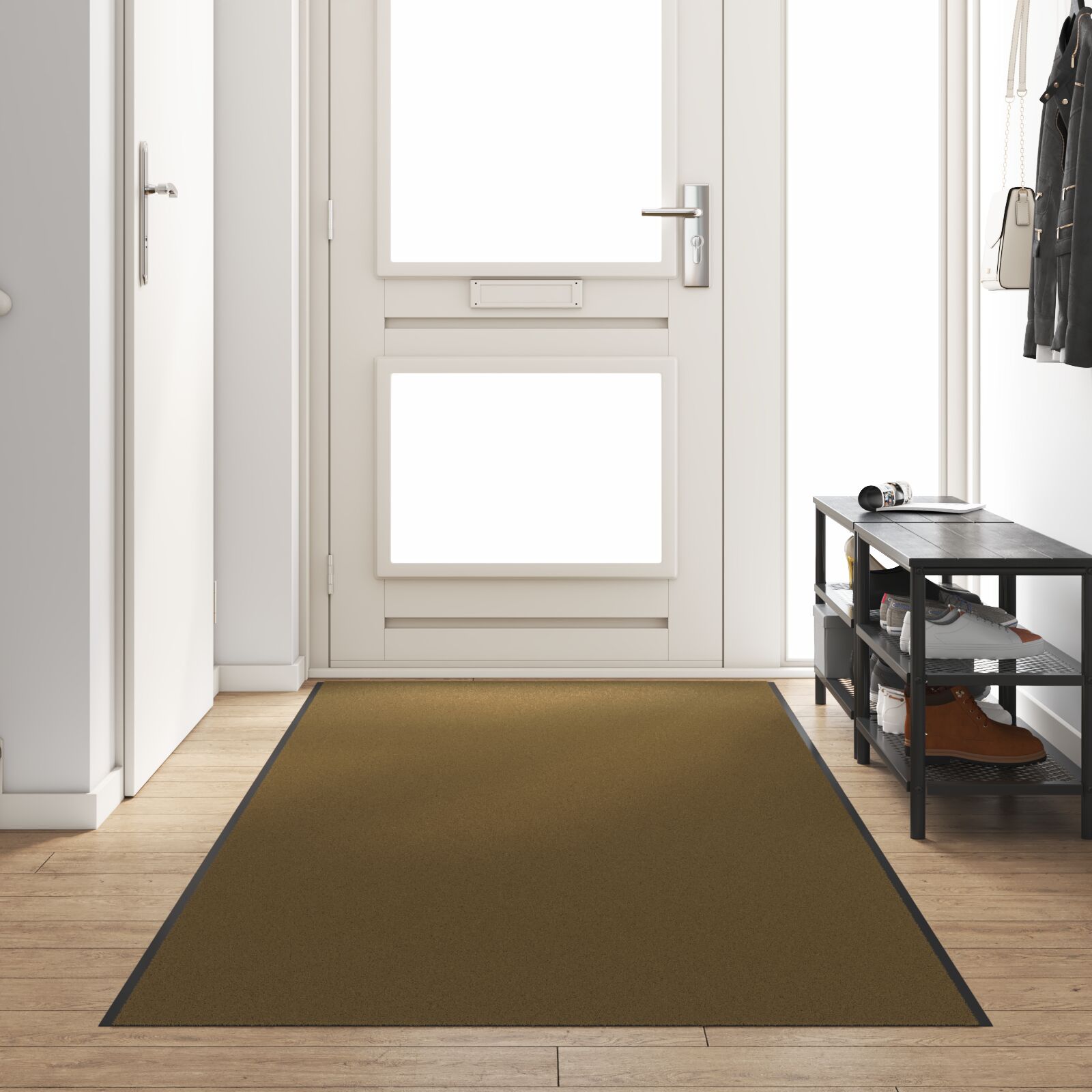Dørmatte Vaskbar Brun 120x350 cm