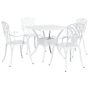 5 Delers Hagen spisebord Settl White Gjutet Aluminium