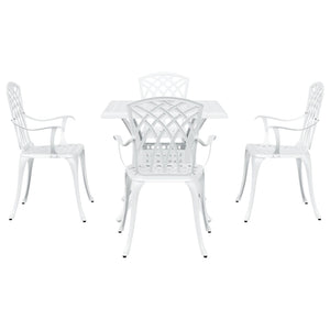 5 Delers Hagen spisebord Settl White Gjutet Aluminium