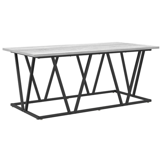 Grå Sonoma Kaffebord 100x50x40 cm Laget av konstruert tre og metall