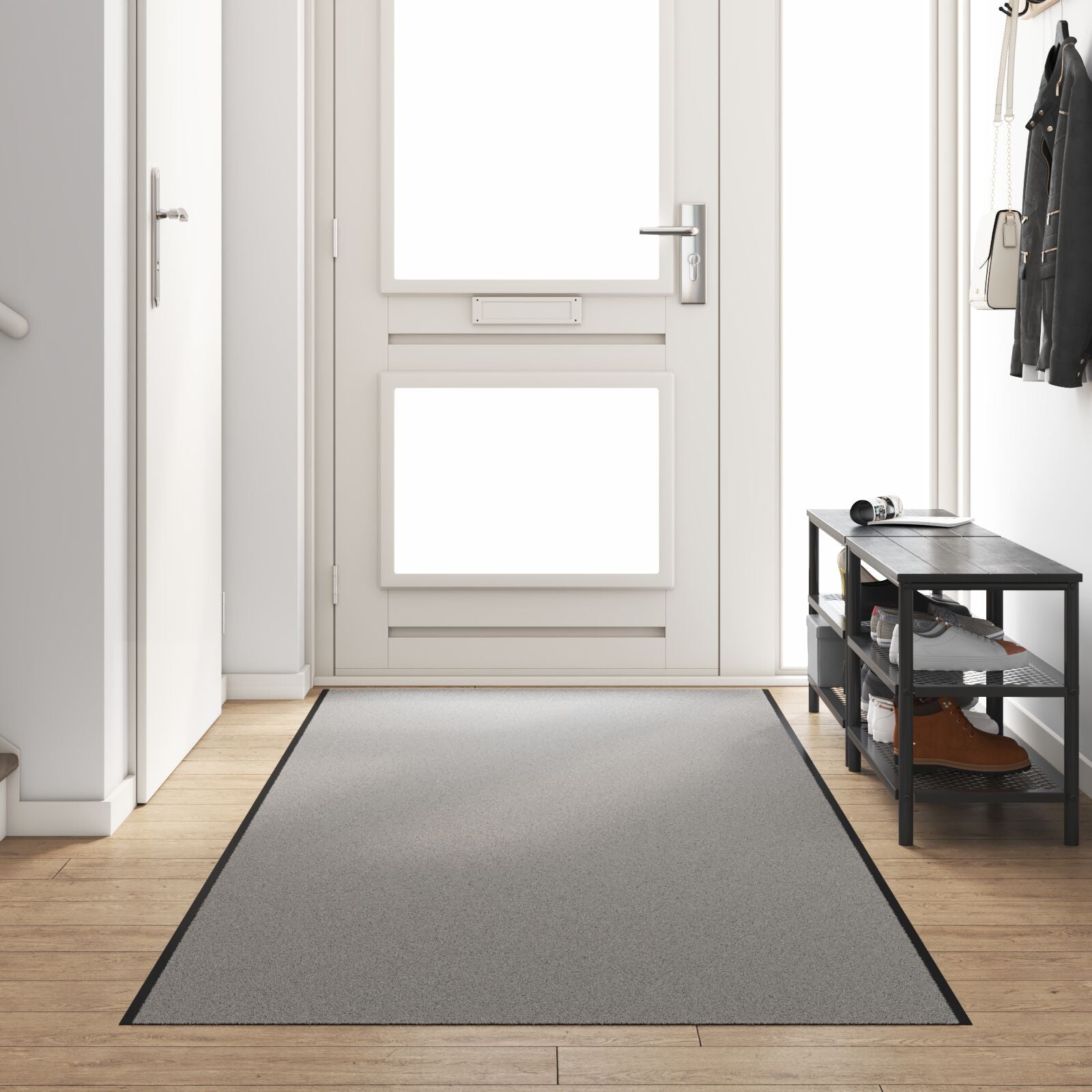 Dørmatte Rektangulær Grå 120x400 cm