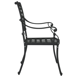 Utendørs Stoler Svart Aluminium 56 x 55 x 92,5 cm Stødig