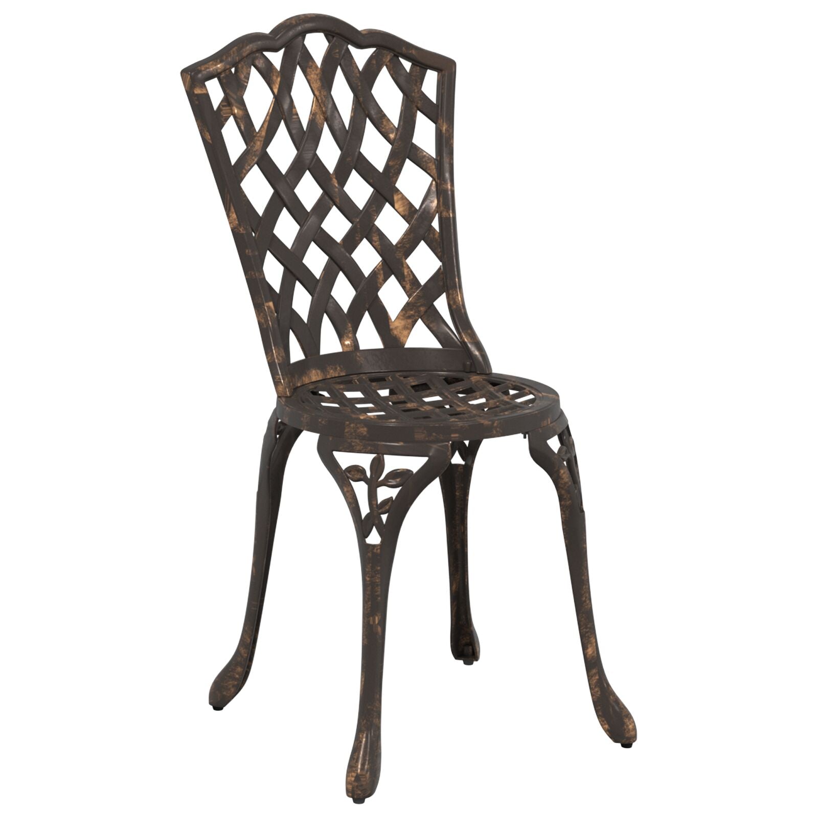 5-Delt Hage Spisegruppe - Bronse Støpt Aluminium