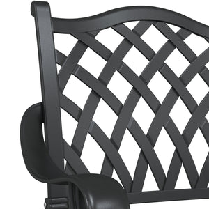 Utendørs Stoler Svart Aluminium 56 x 55 x 92,5 cm Stødig