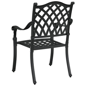 Utendørs Stoler Svart Aluminium 56 x 55 x 92,5 cm Stødig