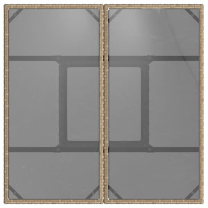5-delt hage spisebord Beige Poly rotting