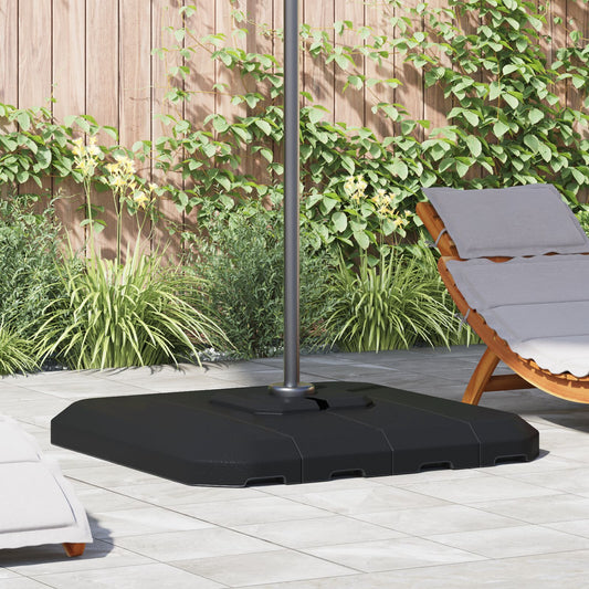4-Deler Cantilever Parasolbase Sett - 130kg Sand eller 90kg Vann