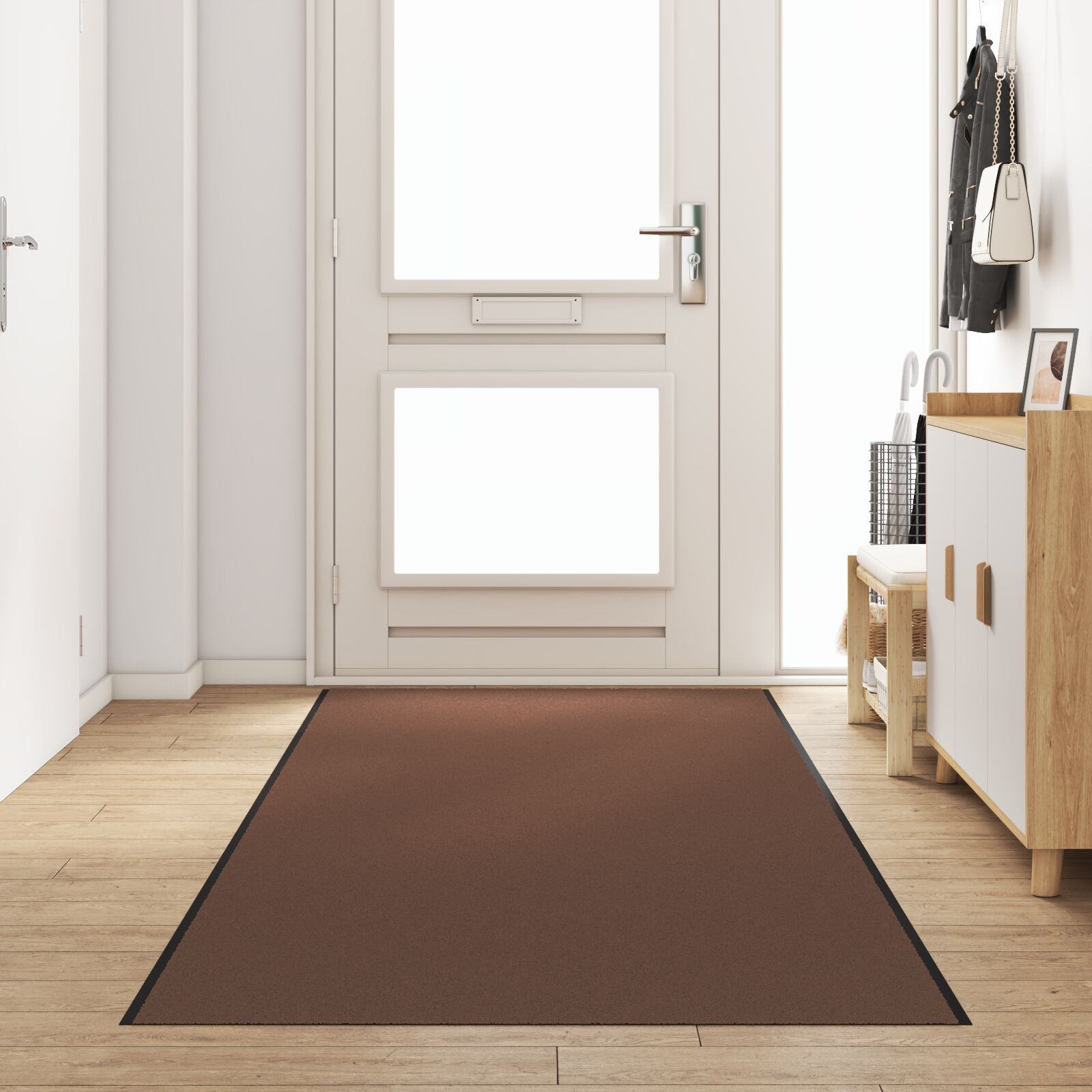 Rektangulær Dørmatte Brun 120x400 cm