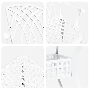 5 Delers Hagen spisebord Settl White Gjutet Aluminium
