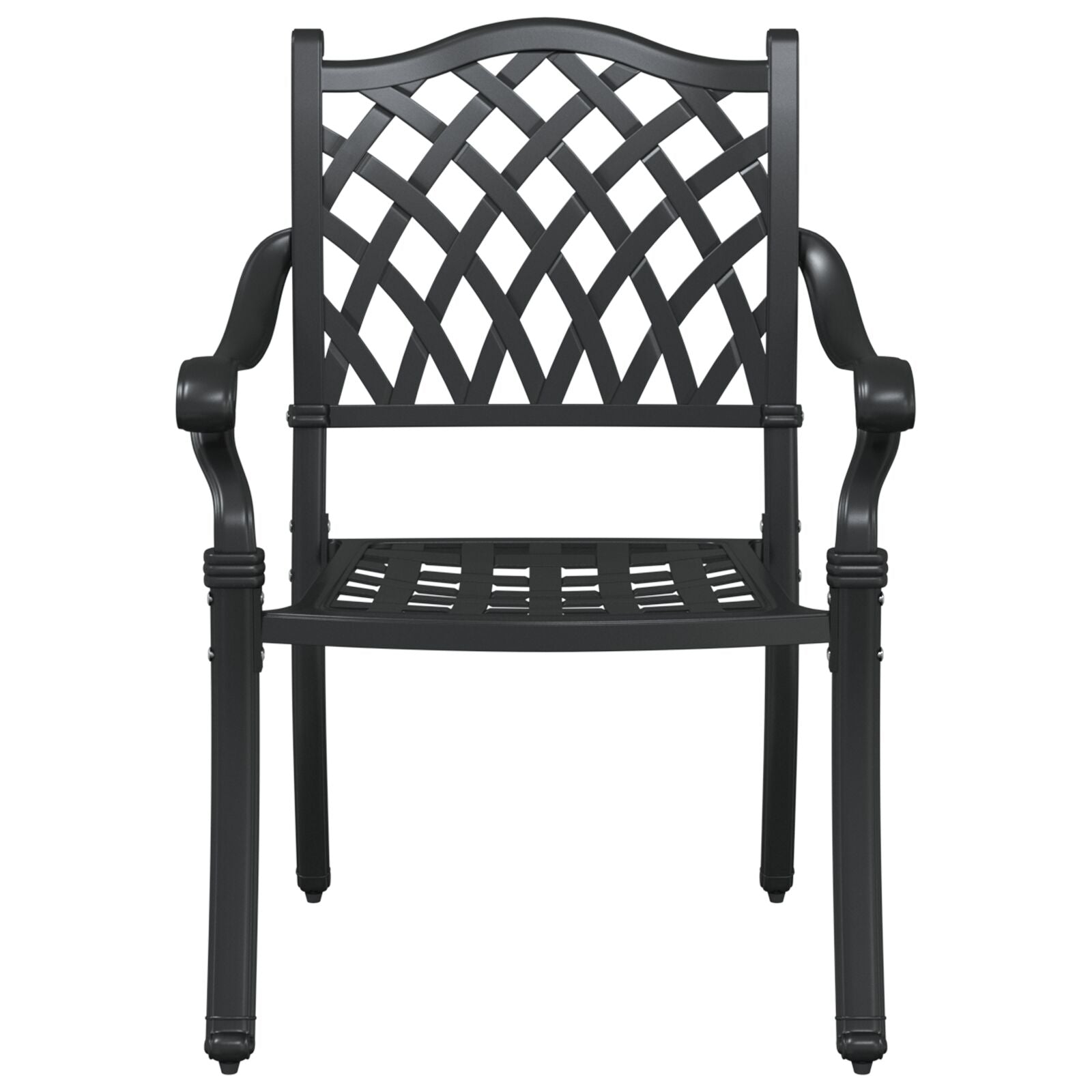 Utendørs Stoler Svart Aluminium 56 x 55 x 92,5 cm Stødig
