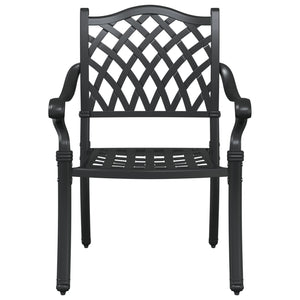 Utendørs Stoler Svart Aluminium 56 x 55 x 92,5 cm Stødig