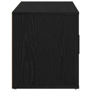 TV-benk Svart Eik 100x35x40 cm Konstruert Tre