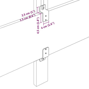 Sengegavl Enkel Design Krem 80 cm Cordfløyel