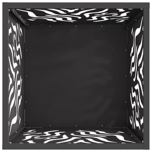 Peisfyring Square Svart 40x40x40 cm Stål