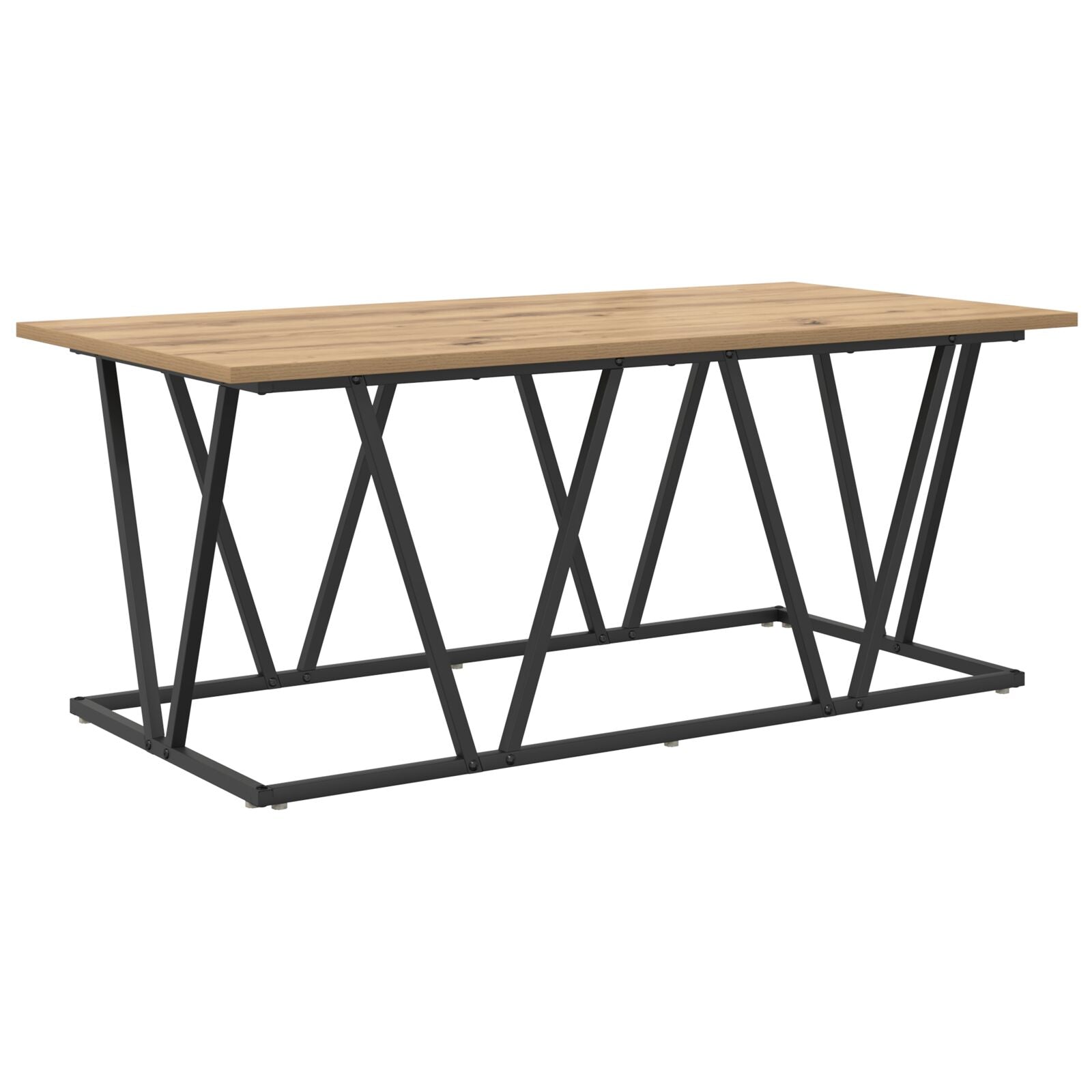 Kaffebord Artisan Eik 100x50x40 cm Ingeniørtre og Metall