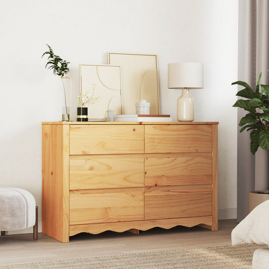 Kommode ""DRAMMEN"" 111x43x73,5 cm Massivt Furutre